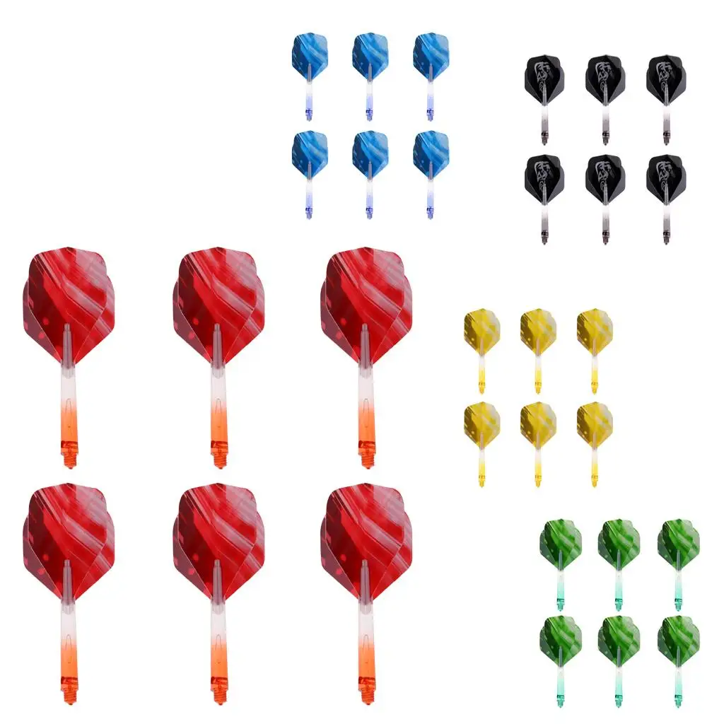 Slim Dart Sets PET Material Dart Shafts with Gradient Flights 2BA Thread for Dart Accessories Wall
Slim Dart Sets PET Material Dart Shafts with Gradient Flights 2BA Thread for Dart Accessories Wall
