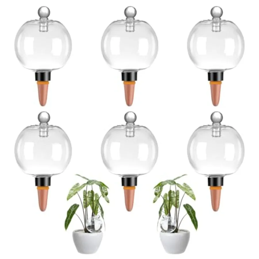 6 Pack Plant Watering Globes with Covers 17oz Self Watering Planter Insert Plastic Water Bulbs Indoor/Outdoor Plant Watering De
6 Pack Plant Watering Globes with Covers 17oz Self Watering Planter Insert Plastic Water Bulbs Indoor/Outdoor Plant Watering De