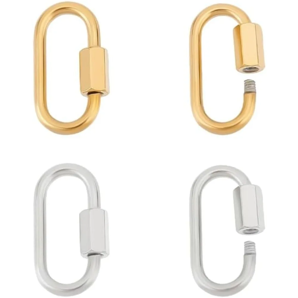 Винтовой карабин с замком из нержавеющей стали, винт с фиксатором, брелок с карабином, металлический брелок с зажимом, крючок, быстрая ссылка для ювелирных изделий
Винтовой карабин с замком из нержавеющей стали, винт с фиксатором, брелок с карабином, металлический брелок с зажимом, крючок, быстрая ссылка для ювелирных изделий