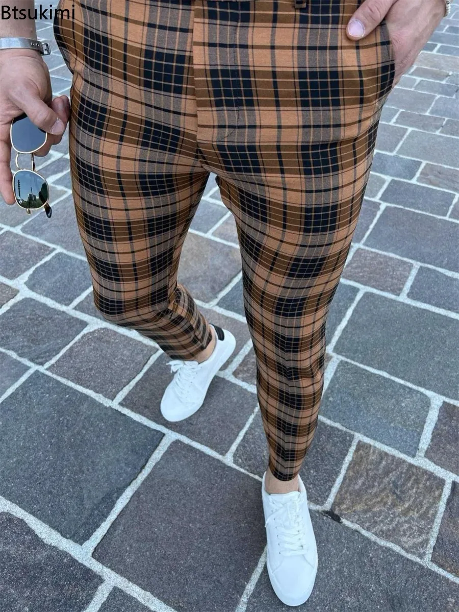 2026 Men's Plaid Print Suit Pants Fashion New Business Casual Trousers Streetwear Male Slim Fit Pencil Pants Pantalones Hombre
2026 Men's Plaid Print Suit Pants Fashion New Business Casual Trousers Streetwear Male Slim Fit Pencil Pants Pantalones Hombre