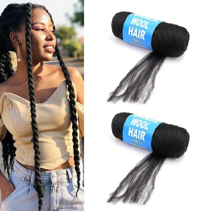 Synthetic 1pcs/3pcs 70g Brazilian Wool Braids Hair Extension For Women Jumbo Senegalese Twisting Faux Locs Fiber Hair
Synthetic 1pcs/3pcs 70g Brazilian Wool Braids Hair Extension For Women Jumbo Senegalese Twisting Faux Locs Fiber Hair