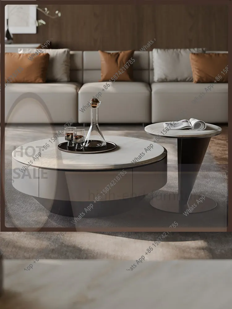 NB Designer high-end large flat-floor villa, Italian light luxury natural marble coffee table
NB Designer high-end large flat-floor villa, Italian light luxury natural marble coffee table
