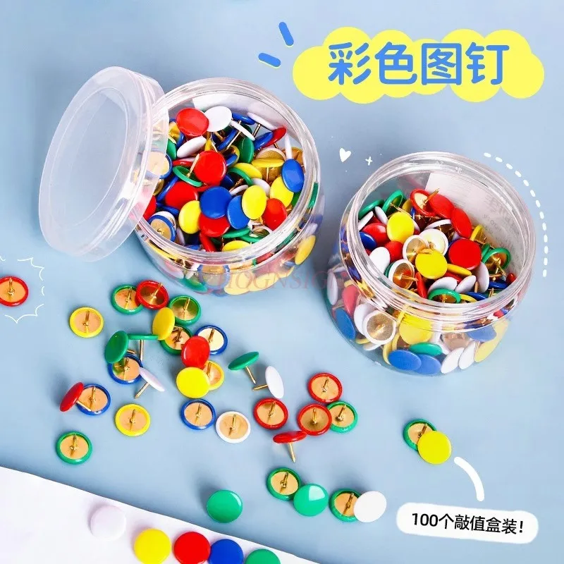 100pcs Decorative nail, colored round head nail, wooden nail, door curtain nail, antique style big head push pin
100pcs Decorative nail, colored round head nail, wooden nail, door curtain nail, antique style big head push pin
