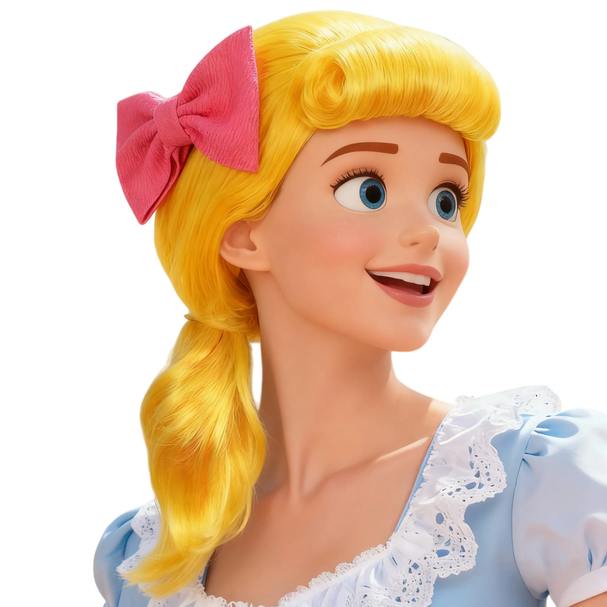 1 pink bow+long blonde hair ponytail wig, blonde hair curly hair wig with bangs, ladies' anime costume, long ponytail wig
1 pink bow+long blonde hair ponytail wig, blonde hair curly hair wig with bangs, ladies' anime costume, long ponytail wig