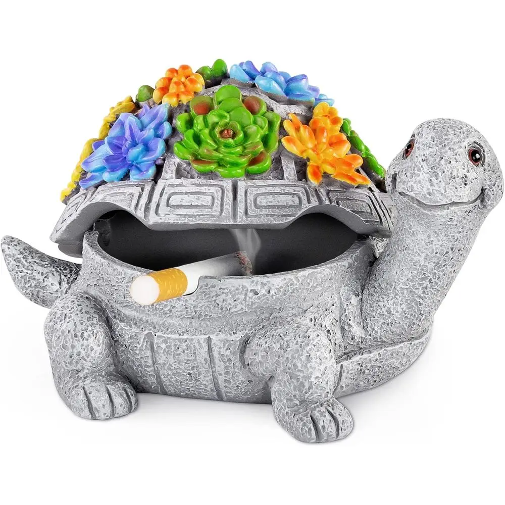 Covered Turtle Design Ashtray for Outdoor and Indoor Use
Covered Turtle Design Ashtray for Outdoor and Indoor Use