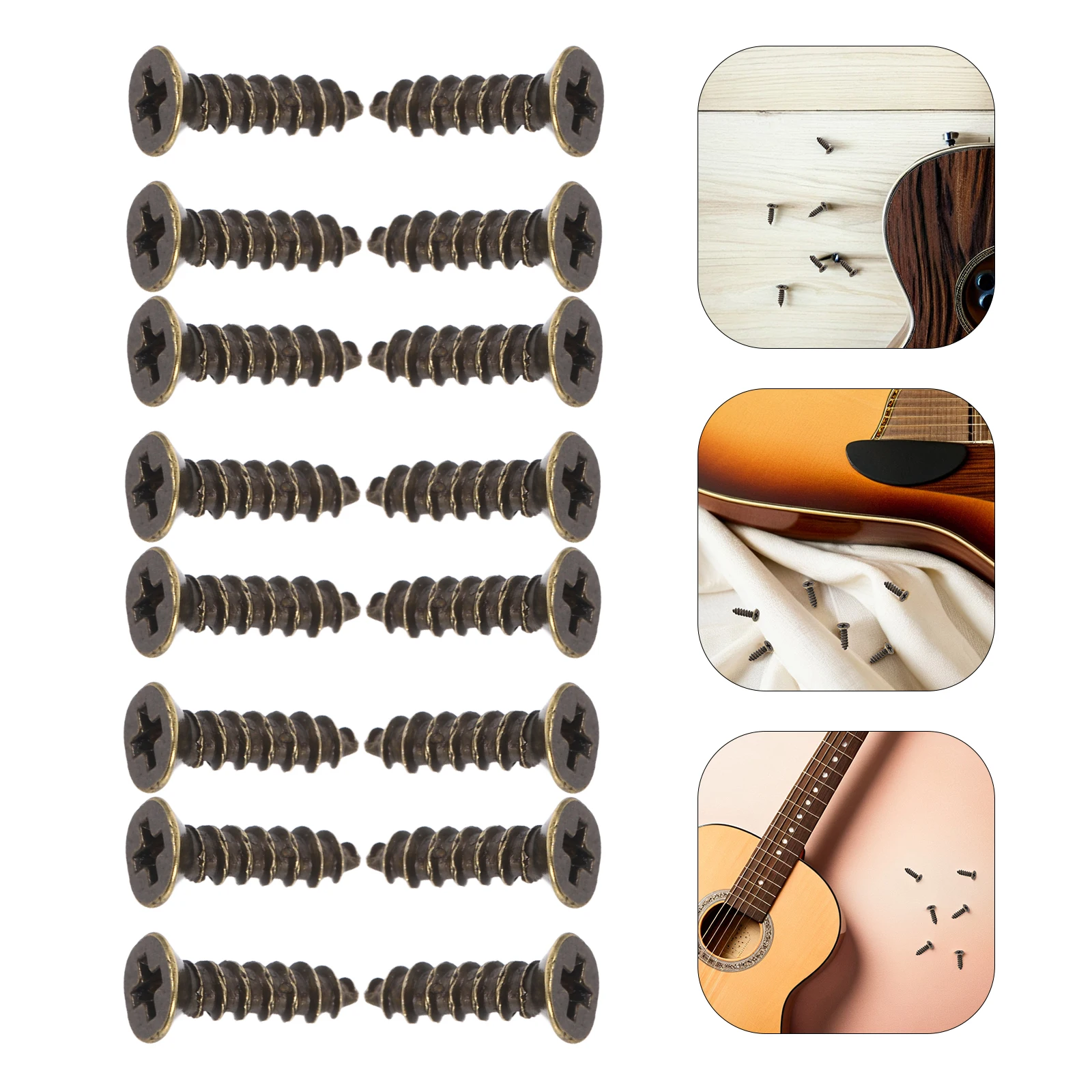 900Pcs Electric Guitar and Bass Pick Guard Screws Vintage Style Self-Tapping Screws for Metal Scratch Plate Pick Guard Screw
900Pcs Electric Guitar and Bass Pick Guard Screws Vintage Style Self-Tapping Screws for Metal Scratch Plate Pick Guard Screw