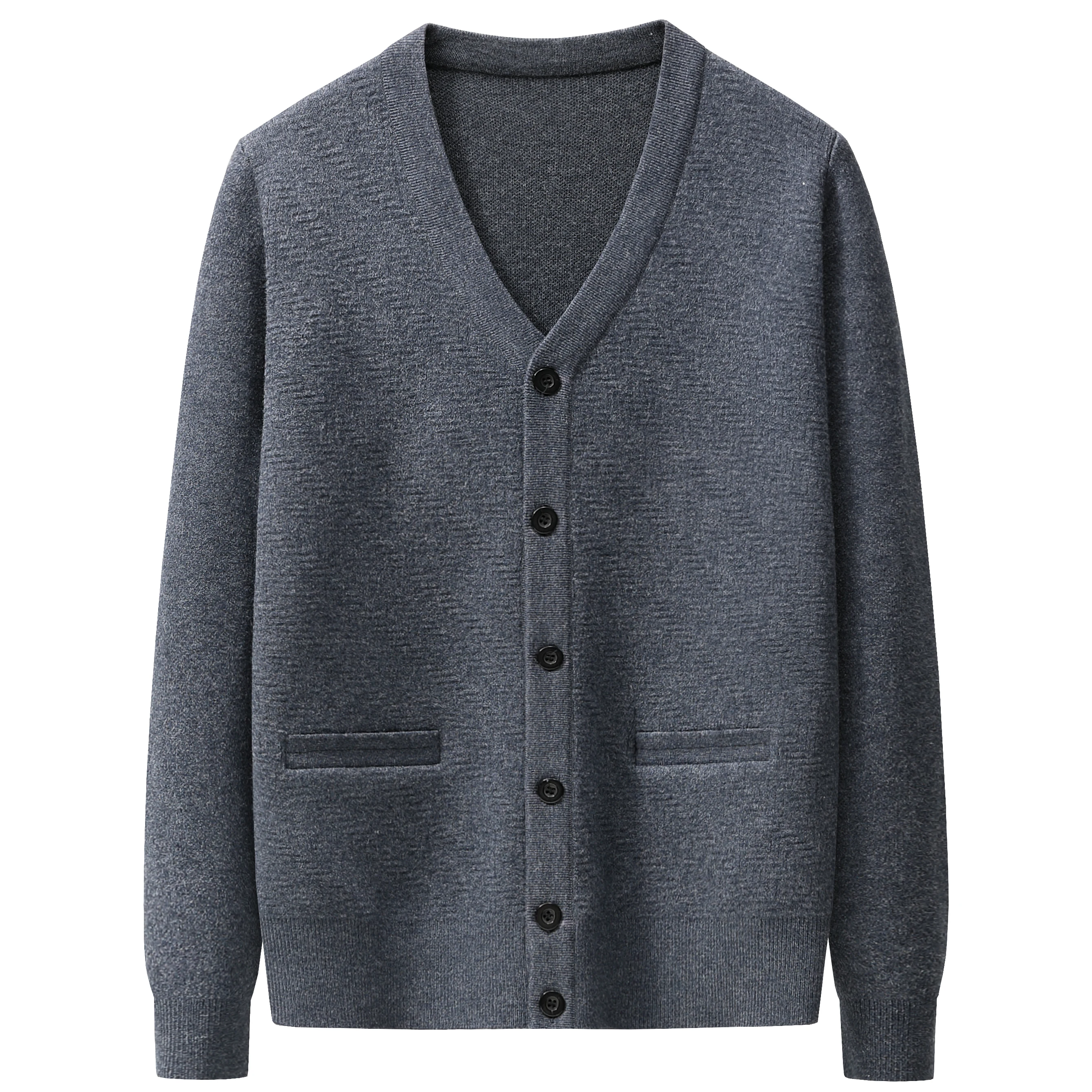 Мужской вязаный кардиган с V-образным вырезом на осень-зиму, повседневный, с двойной застежкой, фактурный, деловой, теплый, длинный рукав
Мужской вязаный кардиган с V-образным вырезом на осень-зиму, повседневный, с двойной застежкой, фактурный, деловой, теплый, длинный рукав