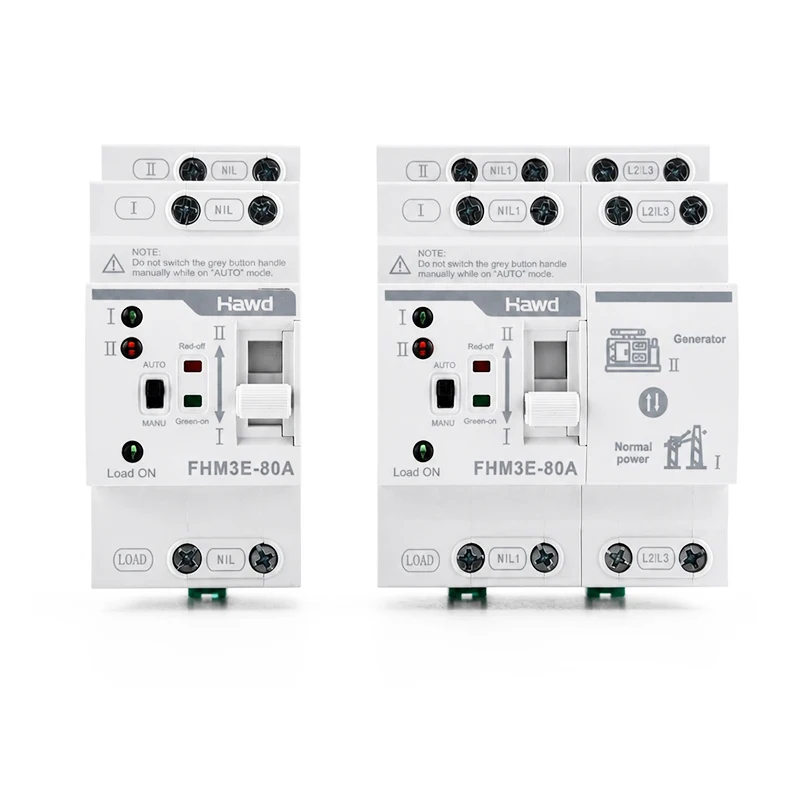ATS Mini Automatic Transfer Switch 220V Din Rail Dual Power Electrical Selector Switches Uninterrupted Power 80A
ATS Mini Automatic Transfer Switch 220V Din Rail Dual Power Electrical Selector Switches Uninterrupted Power 80A