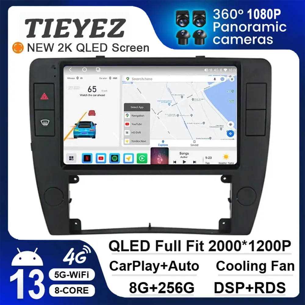 Android 13 For VW Passat B5 2000 - 2005 Radio Car Multimedia Auto Radio Player CarPlay 9" 4G GPS Recorder 360 Camera Navigation
Android 13 For VW Passat B5 2000 - 2005 Radio Car Multimedia Auto Radio Player CarPlay 9" 4G GPS Recorder 360 Camera Navigation