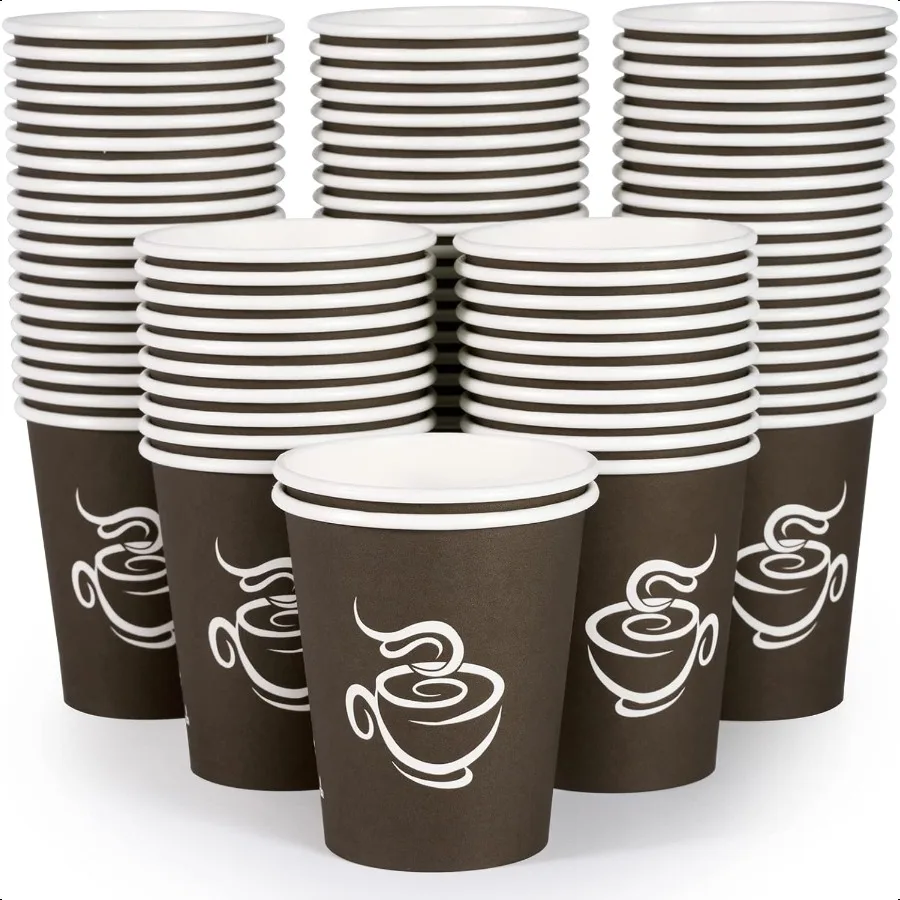 400 Pack 8 oz Paper Cups Brown Hot Coffee Cups for Party Picnic Travel and Events
400 Pack 8 oz Paper Cups Brown Hot Coffee Cups for Party Picnic Travel and Events