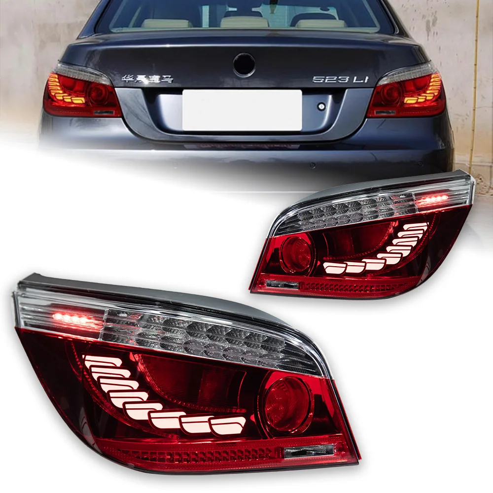 Автомобильные фары AKD для BMW E60 Светодиодный задний фонарь 2003-2009 523i 525i 530i Задний фонарь DRL с динамическим сигналом тормоза заднего хода Авто аксессуары
Автомобильные фары AKD для BMW E60 Светодиодный задний фонарь 2003-2009 523i 525i 530i Задний фонарь DRL с динамическим сигналом тормоза заднего хода Авто аксессуары