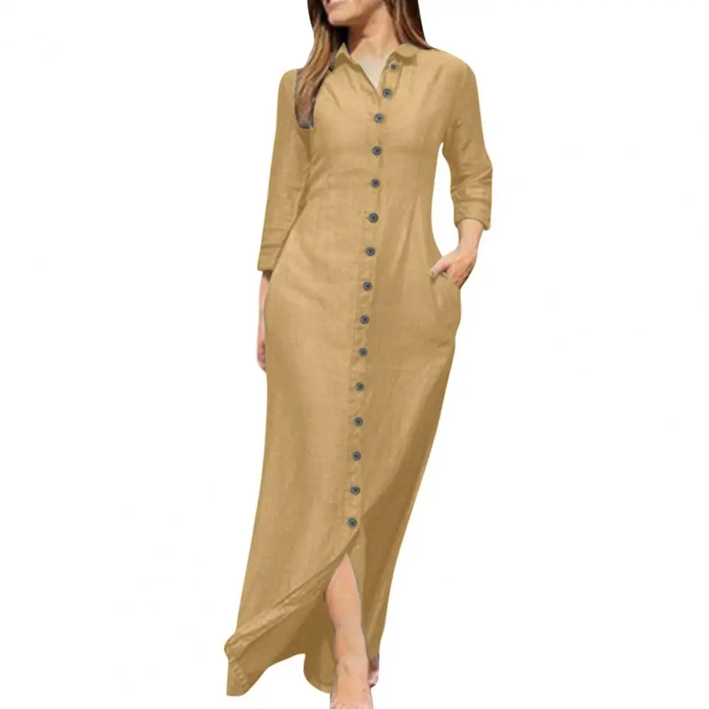 2024 Autumn Elegant Women's Dress Long Sleeve Buttons Shirt Long Dress Female Fashion New Elegant Casual Ladies Clothes
2024 Autumn Elegant Women's Dress Long Sleeve Buttons Shirt Long Dress Female Fashion New Elegant Casual Ladies Clothes