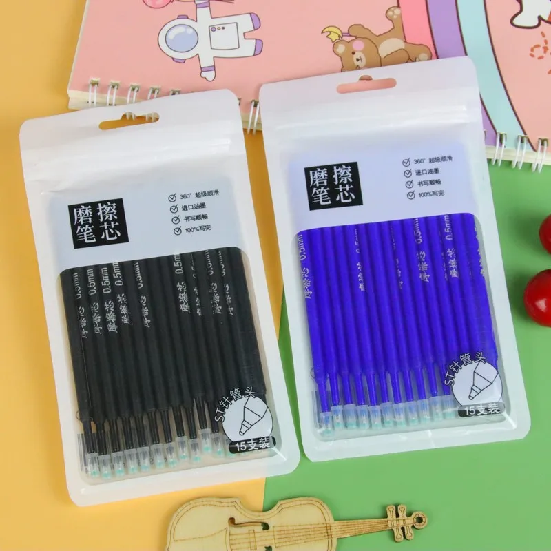 15Pcs/Lot Bagged ST Quick Drying Eraseable Pen Core Blue Black Ink Creative Stationery Easy to Wipe Press Pen Replace Refill
15Pcs/Lot Bagged ST Quick Drying Eraseable Pen Core Blue Black Ink Creative Stationery Easy to Wipe Press Pen Replace Refill
