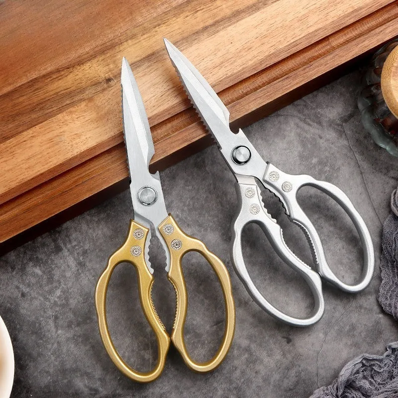 SK5 Lotus Scissors Stainless Steel Multi-functional Kitchen Scissors, Strong Chicken Bone Household Scissors All-steel
SK5 Lotus Scissors Stainless Steel Multi-functional Kitchen Scissors, Strong Chicken Bone Household Scissors All-steel