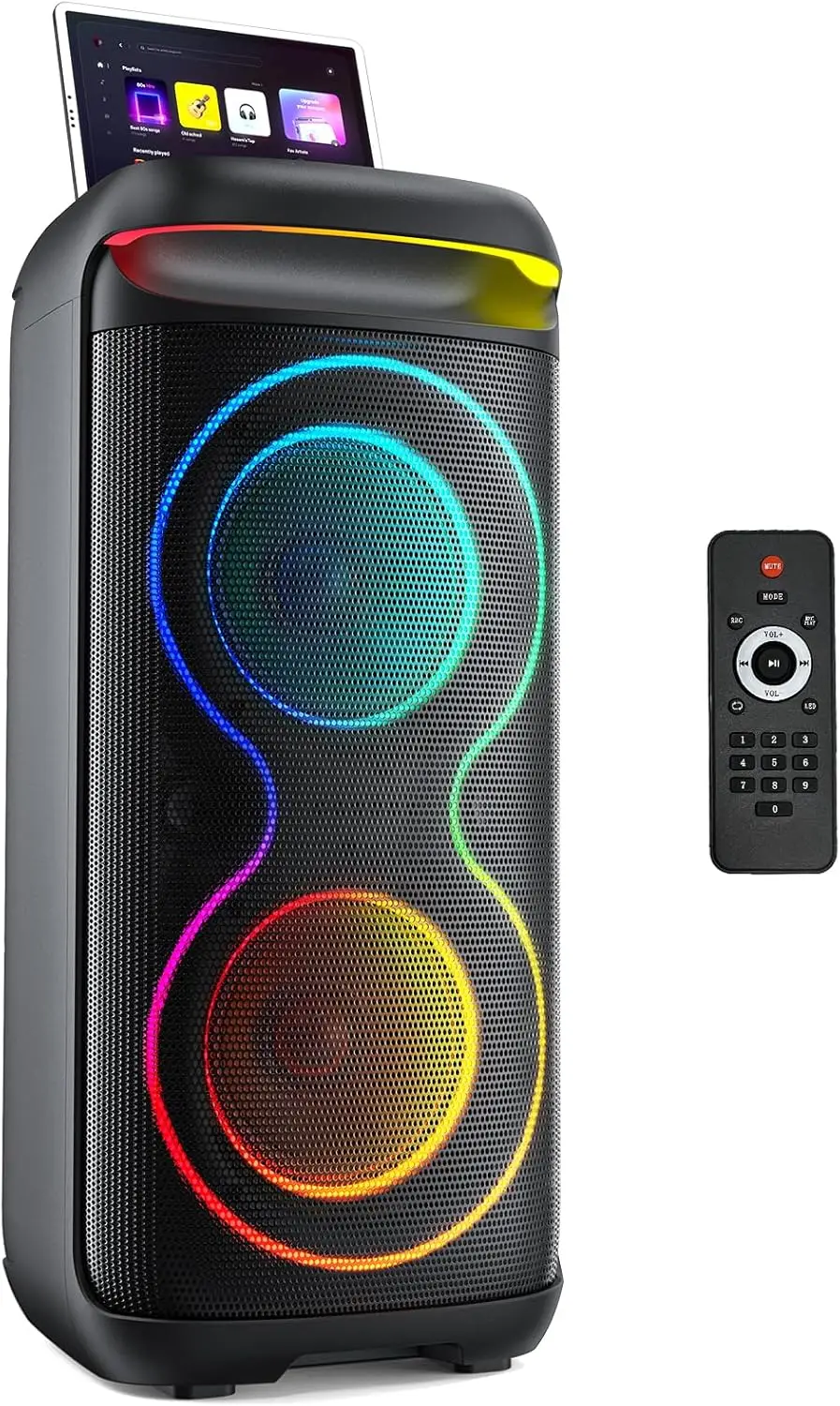 Большая Bluetooth-колонка для вечеринок с LED-подсветкой, входами TWS/USB/AUX/TF, идеально подходит для улицы, дома и сцены, с сабвуфером
Большая Bluetooth-колонка для вечеринок с LED-подсветкой, входами TWS/USB/AUX/TF, идеально подходит для улицы, дома и сцены, с сабвуфером