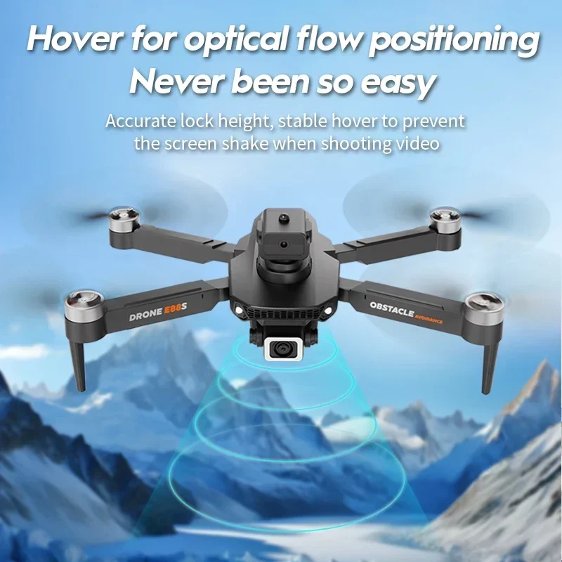 2024 Hot E88S RC Drone 4K Wide Angle Optical Flow Dual HD Camera Avoiding Obstacle Brushless Motor with Remote Control Foldable
2024 Hot E88S RC Drone 4K Wide Angle Optical Flow Dual HD Camera Avoiding Obstacle Brushless Motor with Remote Control Foldable