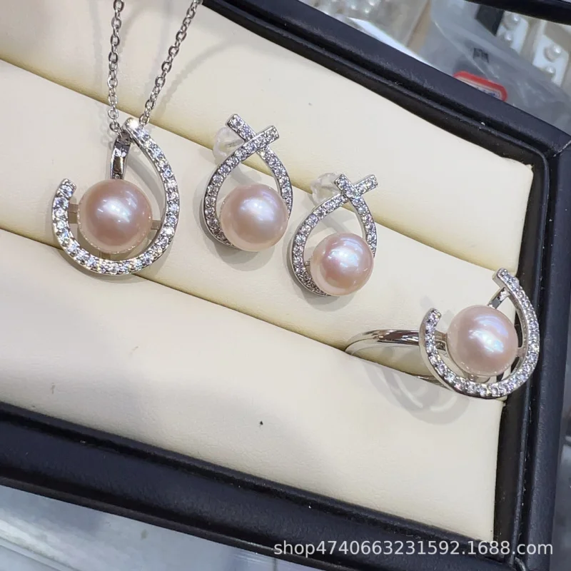 Freshwater Pearl Suit Slight Flaw Strong Light18KGilded Micro-Inlaid Ornament Fashionable All-Match Temperament Holiday Gift
Freshwater Pearl Suit Slight Flaw Strong Light18KGilded Micro-Inlaid Ornament Fashionable All-Match Temperament Holiday Gift