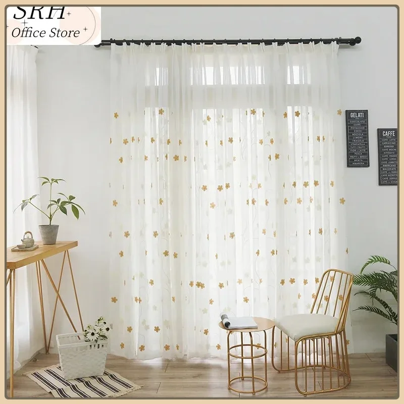 New Simple and Versatile Embroidered Window Curtain Fabric Bedroom and Living Room Small Fresh Cotton Window Curtains Tulle
New Simple and Versatile Embroidered Window Curtain Fabric Bedroom and Living Room Small Fresh Cotton Window Curtains Tulle
