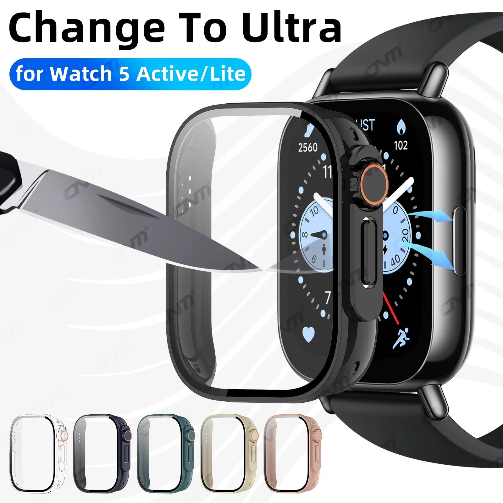 Change To Ultra Case for Xiaomi Redmi Watch 5 Lite / Active Tempered Glass Case & Screen Protector Cover Accessories
Change To Ultra Case for Xiaomi Redmi Watch 5 Lite / Active Tempered Glass Case & Screen Protector Cover Accessories