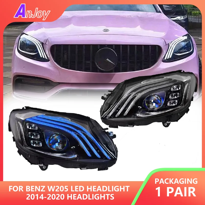 Head Lamp for Benz W205 LED Headlight 2014-2020 Headlights C200 C260 C300 DRL Turn Signal High Beam Angel Eye Projector Lens
Head Lamp for Benz W205 LED Headlight 2014-2020 Headlights C200 C260 C300 DRL Turn Signal High Beam Angel Eye Projector Lens
