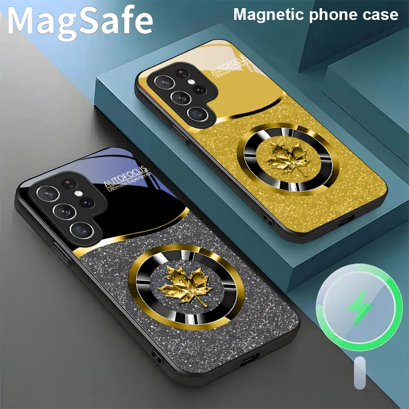 Crystal Blue Maple Leaf For Samsung Galaxy S20 FE S21 S22 S23 Plus S24 Ultra S25 Edge S24Ultra 22Plus Magsafe Glass Phone Casee
Crystal Blue Maple Leaf For Samsung Galaxy S20 FE S21 S22 S23 Plus S24 Ultra S25 Edge S24Ultra 22Plus Magsafe Glass Phone Casee