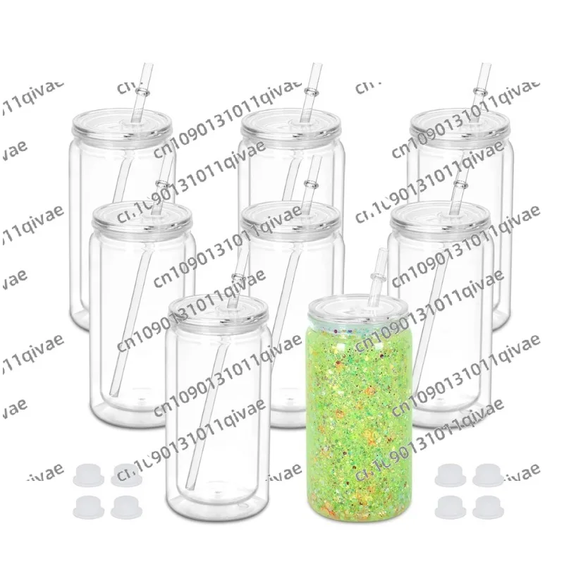 16 oz Clear Plastic Snow Globe Tumblers, 16 Pack Double Wall Mason Jar Cups with Pre-Drilled Hole
16 oz Clear Plastic Snow Globe Tumblers, 16 Pack Double Wall Mason Jar Cups with Pre-Drilled Hole