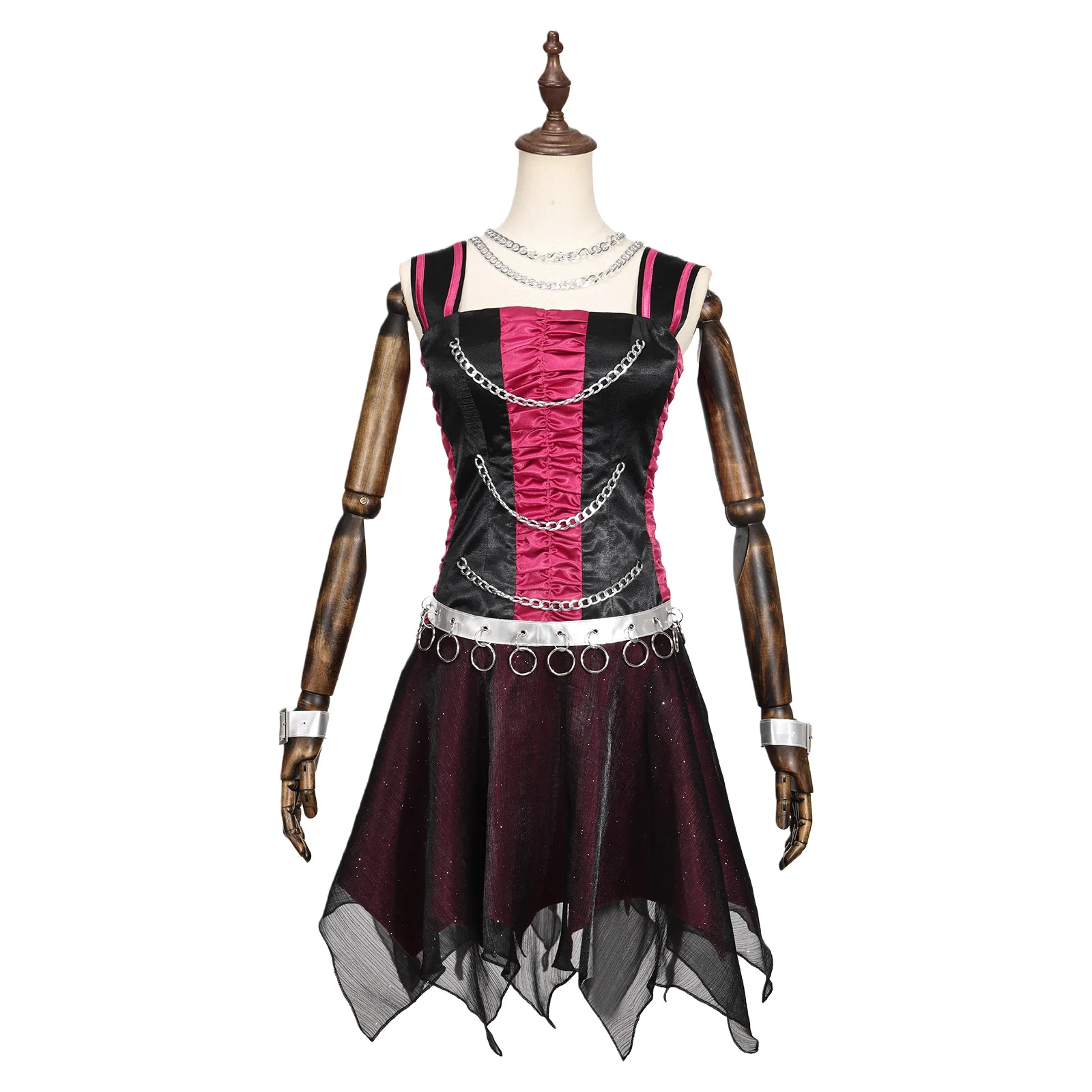 Аниме Spectra Vondergeist Косплей Костюм Черное кружевное платье Серебряный пояс Ожерелье Аксессуары Набор Хэллоуин Карнавал
Аниме Spectra Vondergeist Косплей Костюм Черное кружевное платье Серебряный пояс Ожерелье Аксессуары Набор Хэллоуин Карнавал