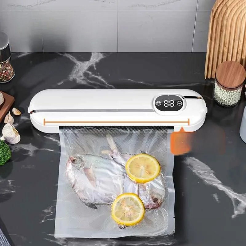 Portable Automatic Vacuum Sealer Machine Kitchen Cooking Tool Compact YQ666 Plastic Sealing Machine Easy to Carry Vacuum Pack...
Portable Automatic Vacuum Sealer Machine Kitchen Cooking Tool Compact YQ666 Plastic Sealing Machine Easy to Carry Vacuum Pack...