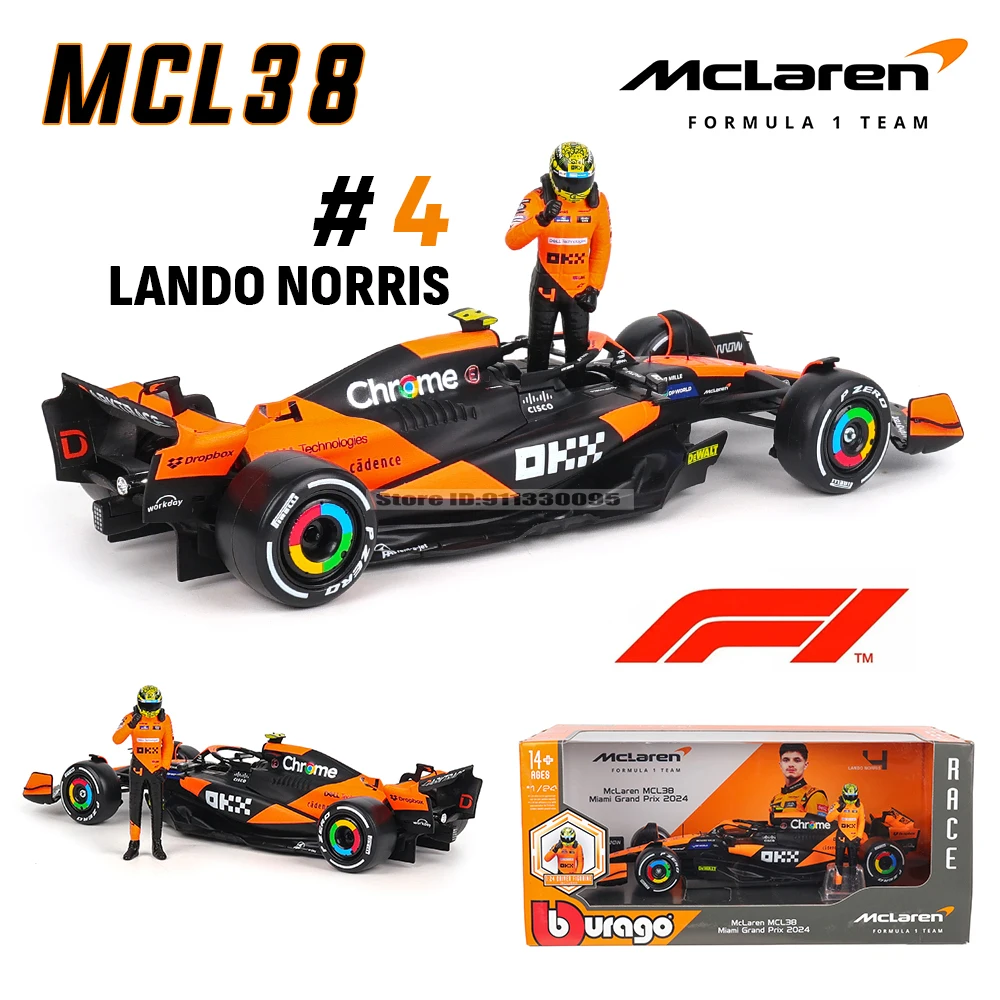 Bburago 1:24 2024 McLaren F1 Team+Winning Doll 4 # Lando Norris 81 # Oscar Piastri Paint Formula One Alloy Super Toy Car Model
Bburago 1:24 2024 McLaren F1 Team+Winning Doll 4 # Lando Norris 81 # Oscar Piastri Paint Formula One Alloy Super Toy Car Model