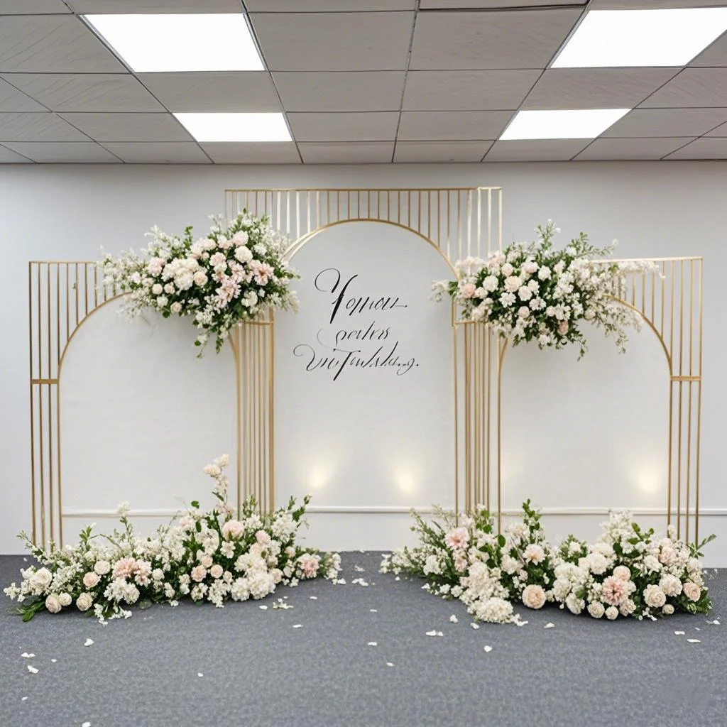 Shiny Gold-Plated Square Screen Backdrop Shelf, Wedding Arch, Geometric Flower, Door Stand, Artificial Flor, 2.2m, 1/3Pcs
Shiny Gold-Plated Square Screen Backdrop Shelf, Wedding Arch, Geometric Flower, Door Stand, Artificial Flor, 2.2m, 1/3Pcs