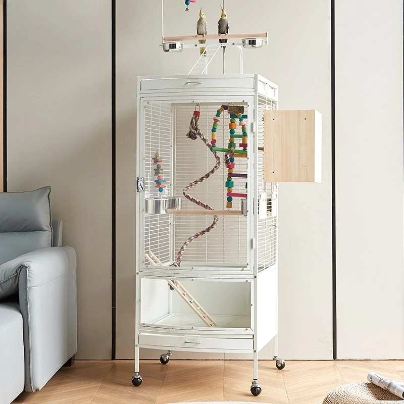 Transparent acrylic splash-proof large bird cage parrot cage luxury villa metal oversized breeding cage horizontal silk
Transparent acrylic splash-proof large bird cage parrot cage luxury villa metal oversized breeding cage horizontal silk