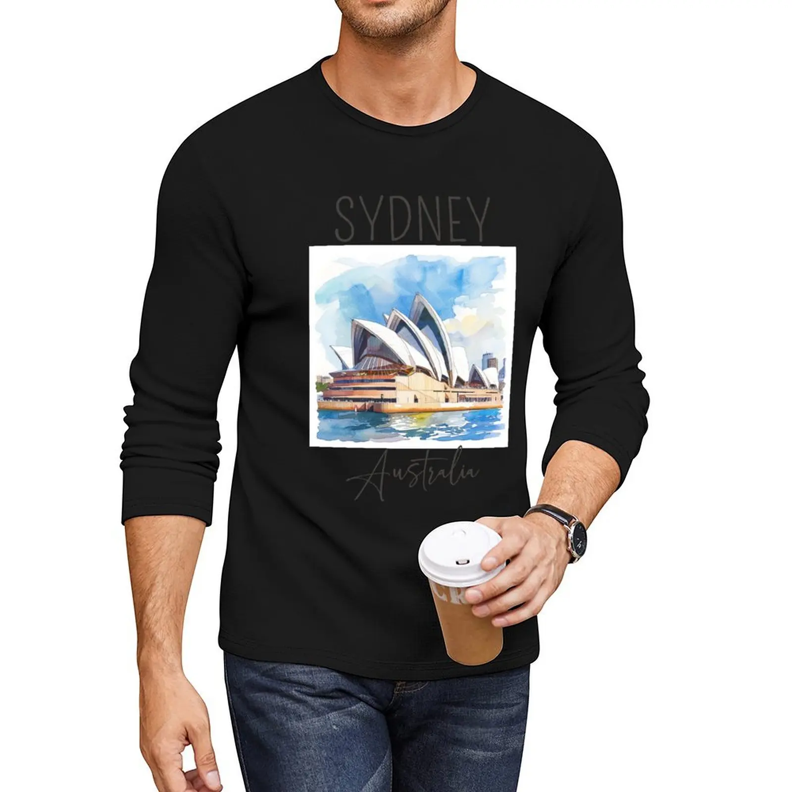 Watercolor Design of Sydney - Australia Long T-Shirt anime boys t shirts mens clothing
Watercolor Design of Sydney - Australia Long T-Shirt anime boys t shirts mens clothing