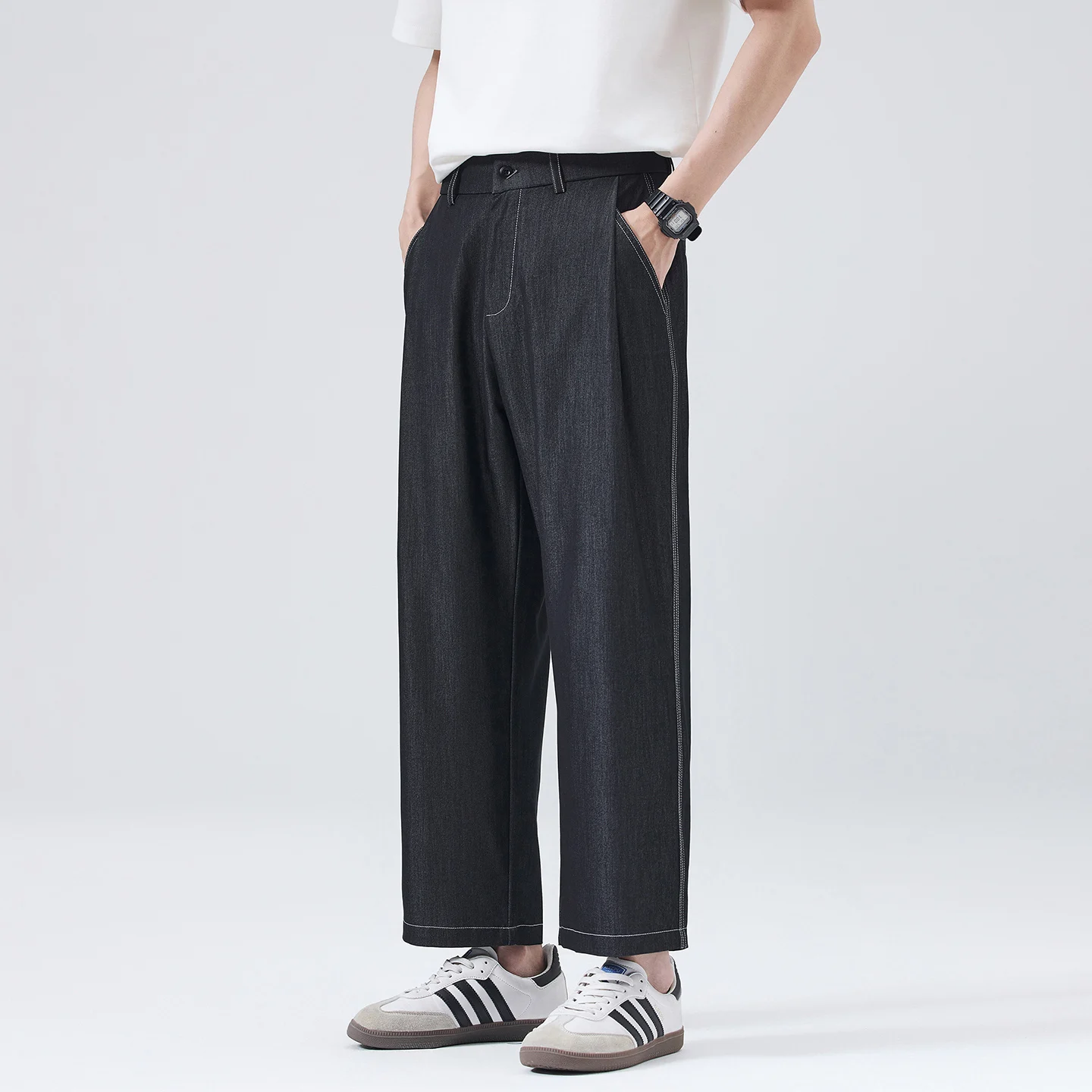 Summer Lightweight Jeans Men Loose Casual Comfortable Fashion Ankle-length Wide Leg Harem Denim Pants Jeans Trousers
Summer Lightweight Jeans Men Loose Casual Comfortable Fashion Ankle-length Wide Leg Harem Denim Pants Jeans Trousers
