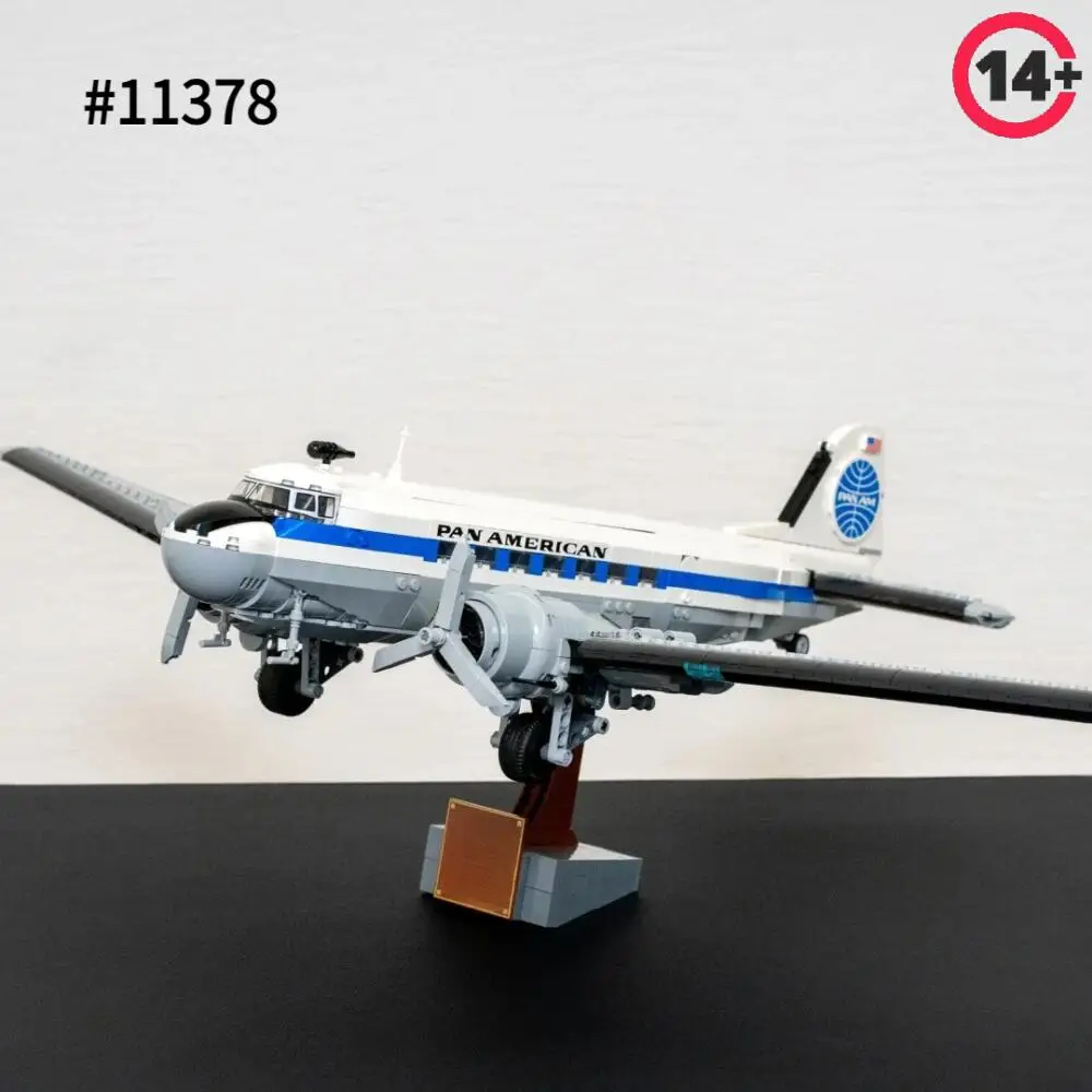 New 2026 Douglas DC-3 Airliner Building Decoration Kit American Aviation Airplane Model Blocks Brick Toys for Adults Gifts
New 2026 Douglas DC-3 Airliner Building Decoration Kit American Aviation Airplane Model Blocks Brick Toys for Adults Gifts