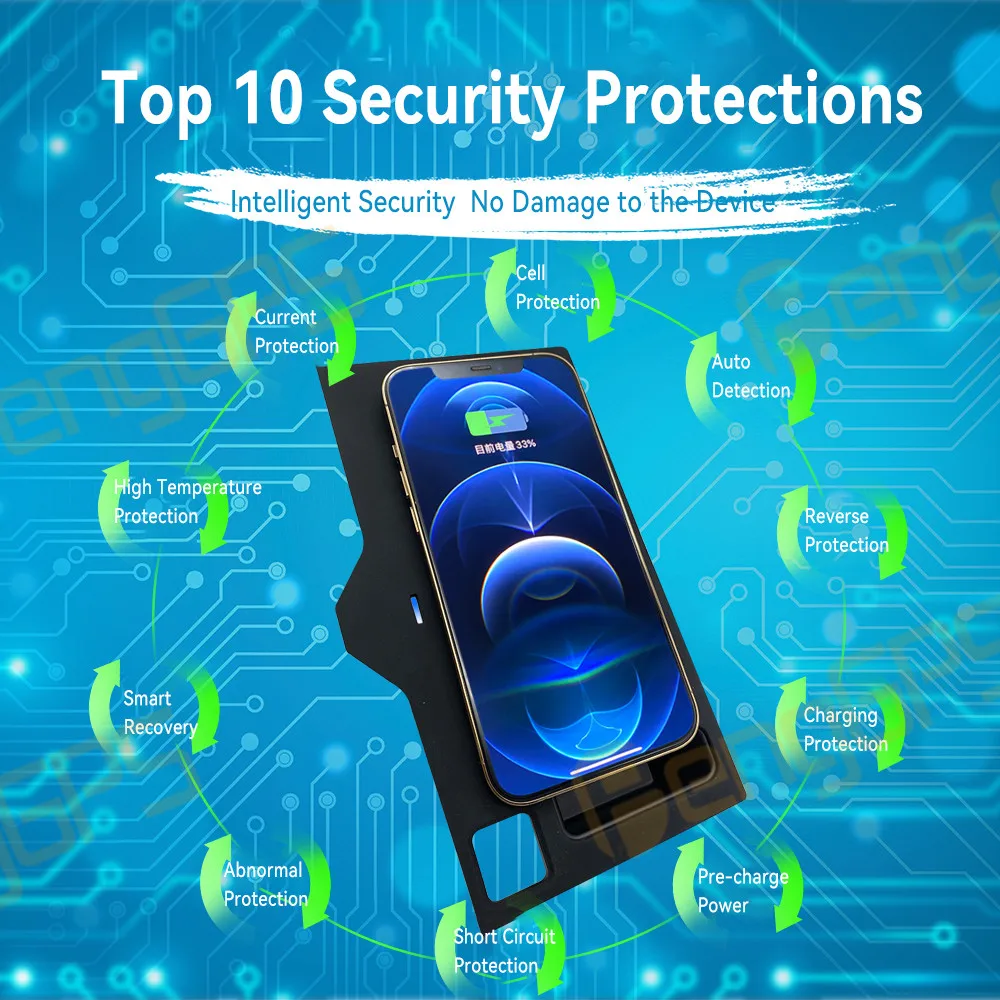 Car Wireless Charger 15W Fast Charger Phone Charger Charging Panel For BMW X3 G01 X4 G02 IX3 2018-2021 Car Accessories SAMSUNG
Car Wireless Charger 15W Fast Charger Phone Charger Charging Panel For BMW X3 G01 X4 G02 IX3 2018-2021 Car Accessories SAMSUNG