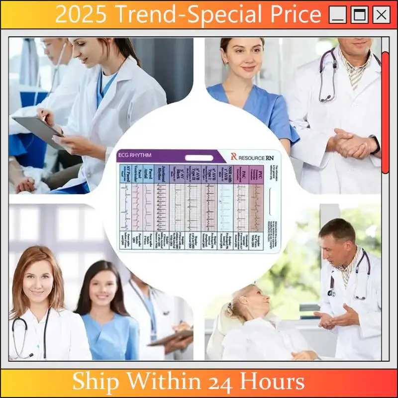 A61Z Deals ECG/EKG Rhythm Pocket Card Acrylic 7 Step Ruler Portable Ecg Ekg Reference Guide
A61Z Deals ECG/EKG Rhythm Pocket Card Acrylic 7 Step Ruler Portable Ecg Ekg Reference Guide