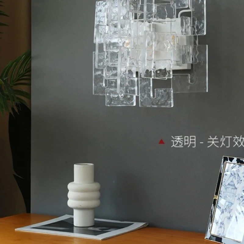Modern Aesthetics Wall Lamp Creativity Handmade Glass LED Wall Sconce Living Room Corridor Headboard Atmosphere Decor Wall Light
Modern Aesthetics Wall Lamp Creativity Handmade Glass LED Wall Sconce Living Room Corridor Headboard Atmosphere Decor Wall Light