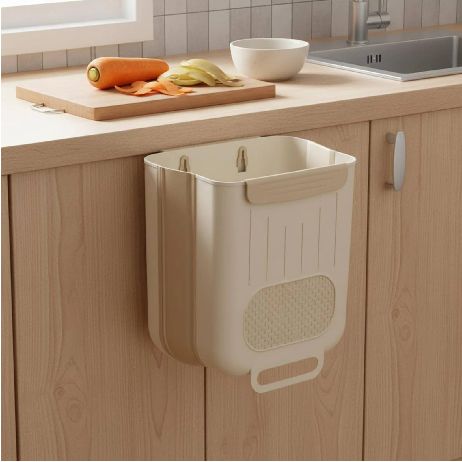 Cabinet Door Trash Bin Textured Foldable Trash Bin Garbage Basket Easy to Clean Sturdy
Cabinet Door Trash Bin Textured Foldable Trash Bin Garbage Basket Easy to Clean Sturdy