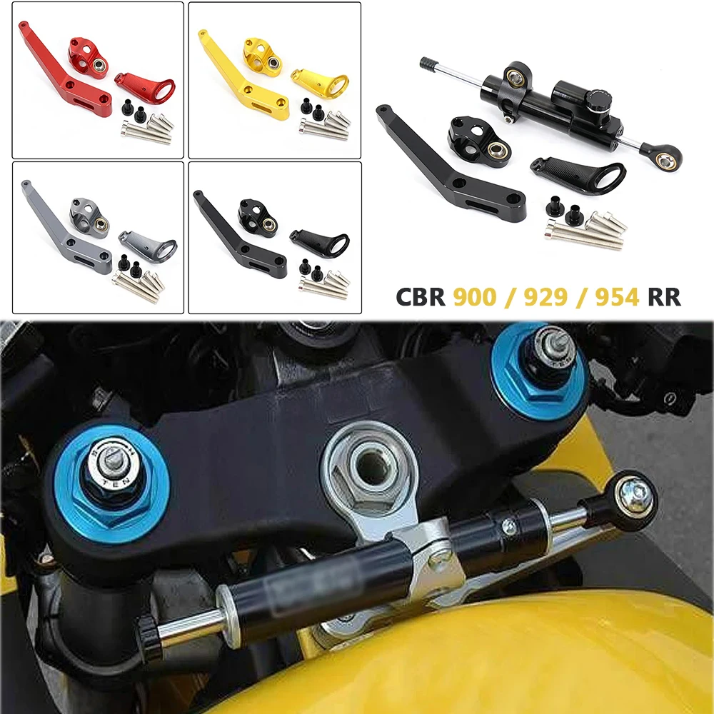 Steering Damper Stabilizer Mount Kit For Honda CBR954RR 2002-2003 CBR929RR CBR900RR 2000-2001 Motorcycle Stabilize Bracket Kit
Steering Damper Stabilizer Mount Kit For Honda CBR954RR 2002-2003 CBR929RR CBR900RR 2000-2001 Motorcycle Stabilize Bracket Kit