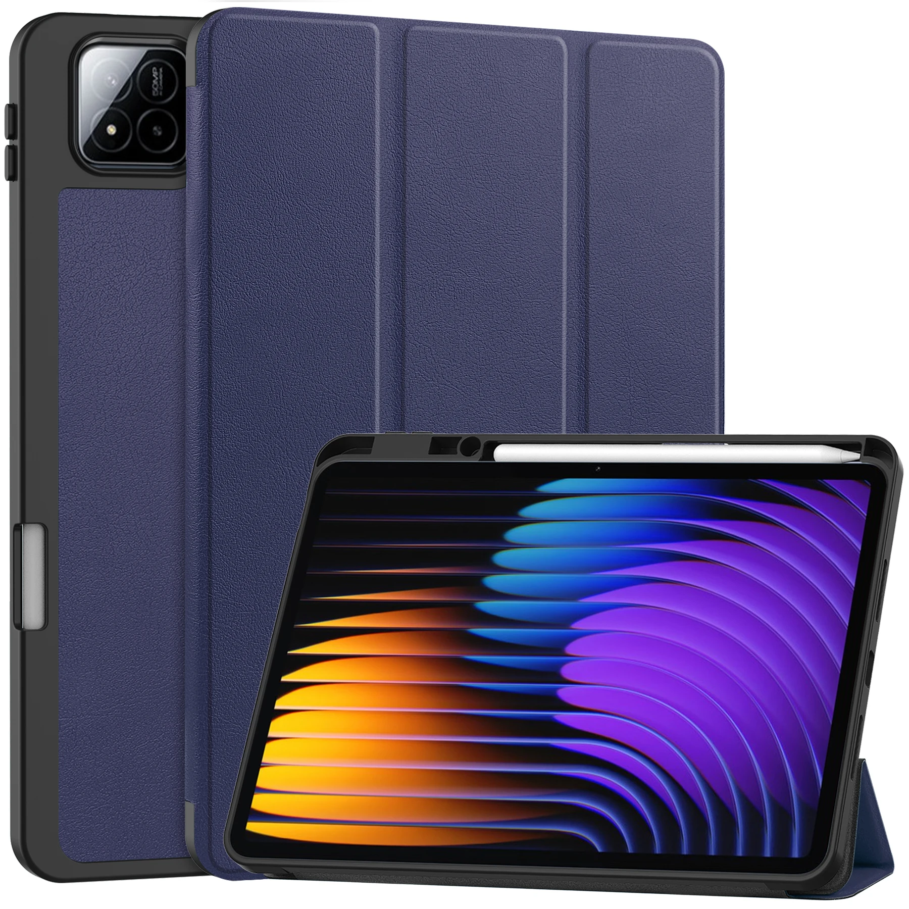 Для Xiaomi red mi pad7 pad7 pro 11,2 "2024, высококачественная искусственная кожа, модные чехлы-подставки для планшетов, чехол с гнездом для ручки
Для Xiaomi red mi pad7 pad7 pro 11,2 "2024, высококачественная искусственная кожа, модные чехлы-подставки для планшетов, чехол с гнездом для ручки