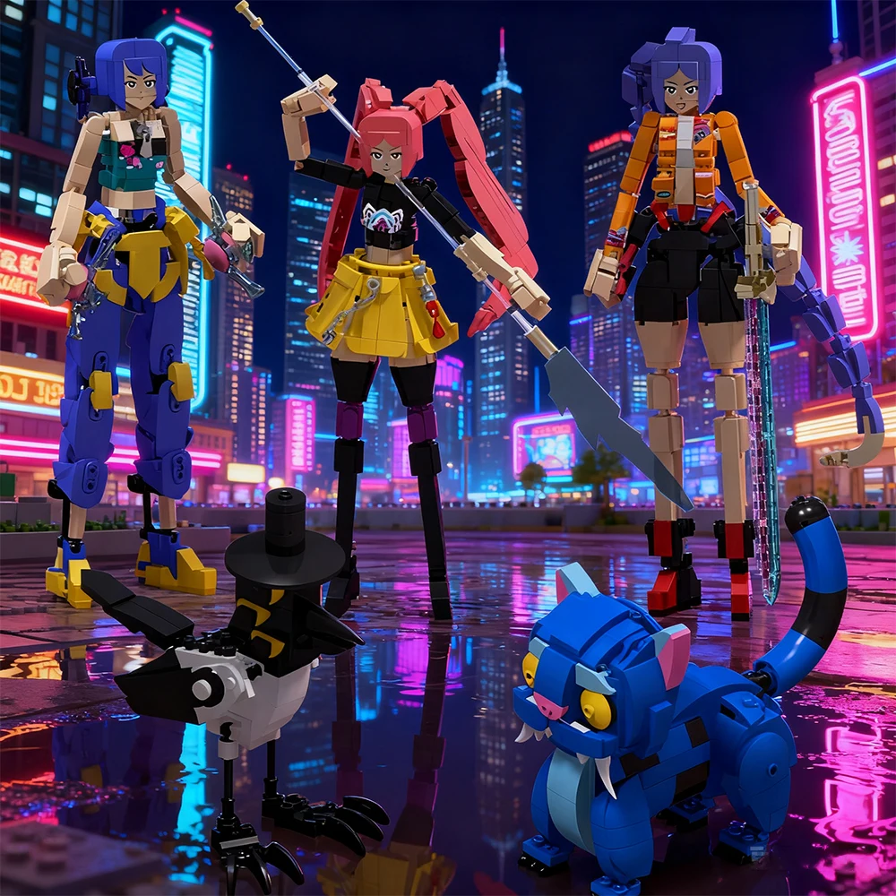 K-pop Demon Hunters Character Building Blocks Tiger Rumi Mira Zoey Action Figure Bricks Collection Model Crow Toys Kids Gift
K-pop Demon Hunters Character Building Blocks Tiger Rumi Mira Zoey Action Figure Bricks Collection Model Crow Toys Kids Gift