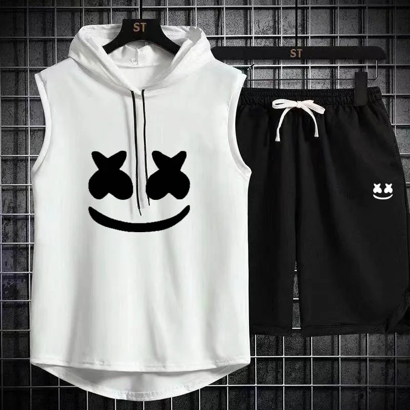 Men's muscle hooded vest, sleeveless Fitness Gym sports shirt, high quality waistcoat, hip hop hoodie set
Men's muscle hooded vest, sleeveless Fitness Gym sports shirt, high quality waistcoat, hip hop hoodie set