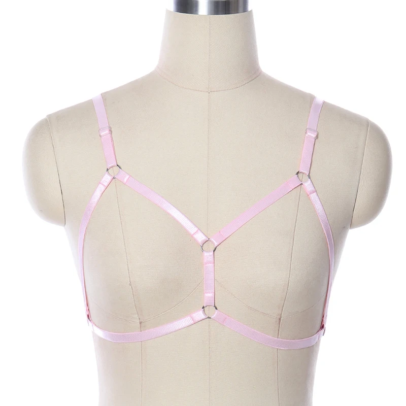 Punk Pink Body Harness Cage Bra Fetish Elastic Pole Dance Bondage Body Cage Hollow Open Chest Harness Bra Halloween Harness
Punk Pink Body Harness Cage Bra Fetish Elastic Pole Dance Bondage Body Cage Hollow Open Chest Harness Bra Halloween Harness