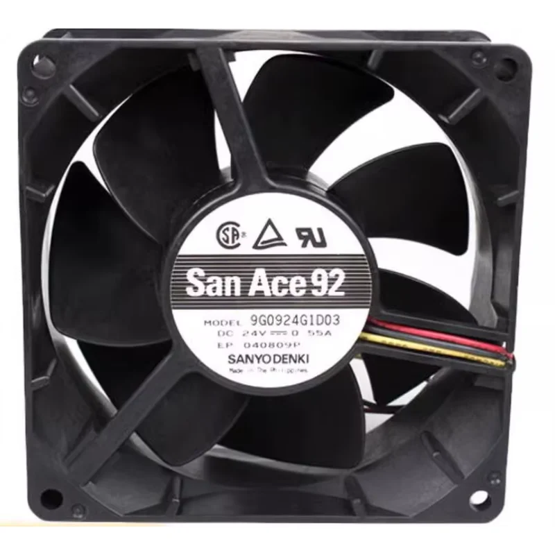 SANYO DENKI 9G0924G1D03 DC 24 В 0,55 А 90x90x38 мм 3-проводной охлаждающий вентилятор для сервера
SANYO DENKI 9G0924G1D03 DC 24 В 0,55 А 90x90x38 мм 3-проводной охлаждающий вентилятор для сервера