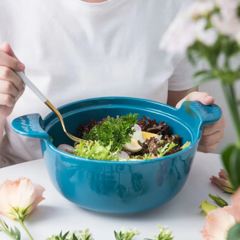 Nordic Sle Cerc Large Capaci Soup Bowl for Home Use Ramen Bowl Fruit Salad Bowl Rice Bowl Creative Double Ear Design
Nordic Sle Cerc Large Capaci Soup Bowl for Home Use Ramen Bowl Fruit Salad Bowl Rice Bowl Creative Double Ear Design