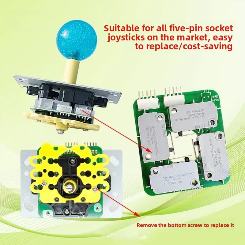 Coin Operated Arcade Game Joystick Sensor Micro Switch Universal Circuit Board Part for Claw Crane Toy Vending Machine
Coin Operated Arcade Game Joystick Sensor Micro Switch Universal Circuit Board Part for Claw Crane Toy Vending Machine