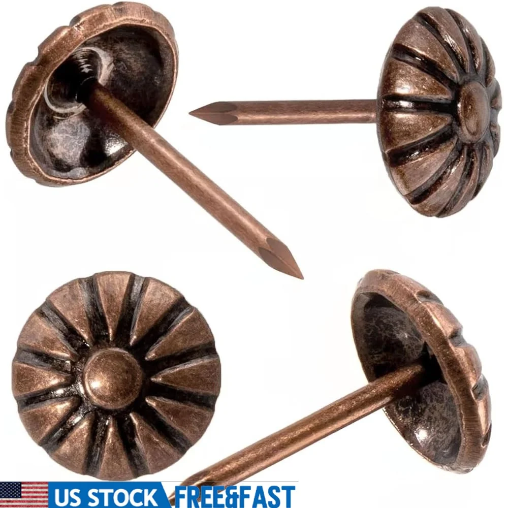 Upholstery Tacks 300pcs Decorative Furniture Nails Metal Tack Nails DIY Projects Crafts Home Upholstery Repair
Upholstery Tacks 300pcs Decorative Furniture Nails Metal Tack Nails DIY Projects Crafts Home Upholstery Repair