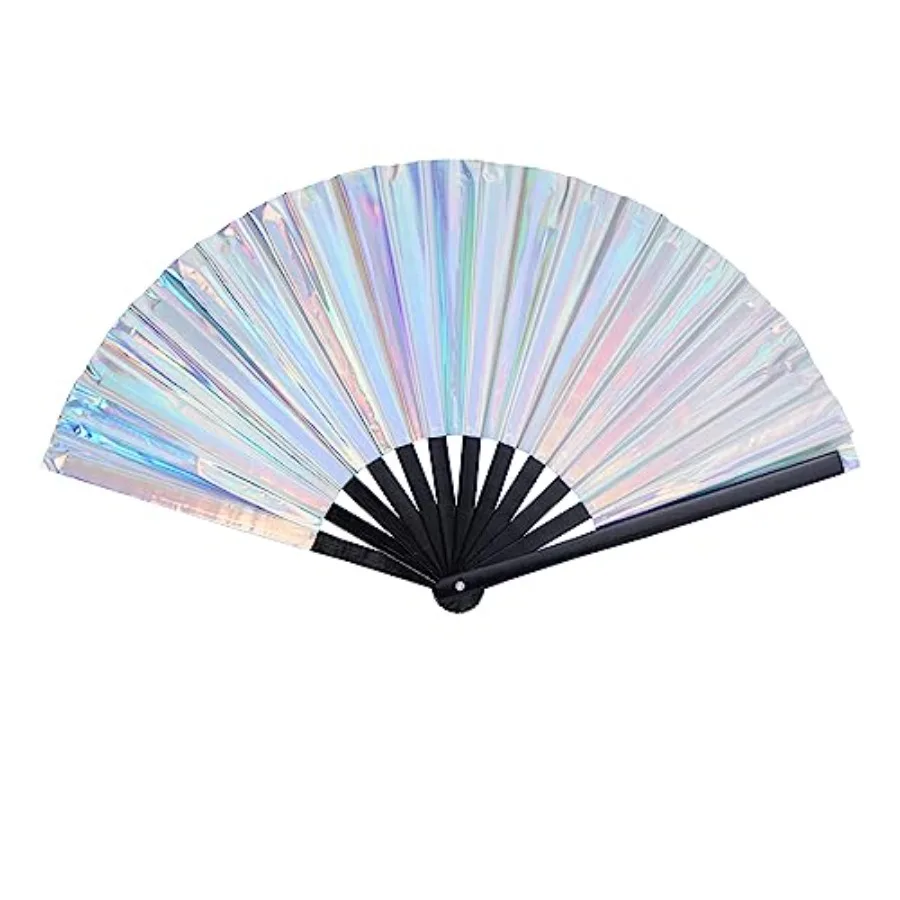 1pcs Large Holographic Rave Fan Folding Hand Fan Big Iridescent Handheld Fan for Night Club Festival Halloween Party Outfit Acc
1pcs Large Holographic Rave Fan Folding Hand Fan Big Iridescent Handheld Fan for Night Club Festival Halloween Party Outfit Acc