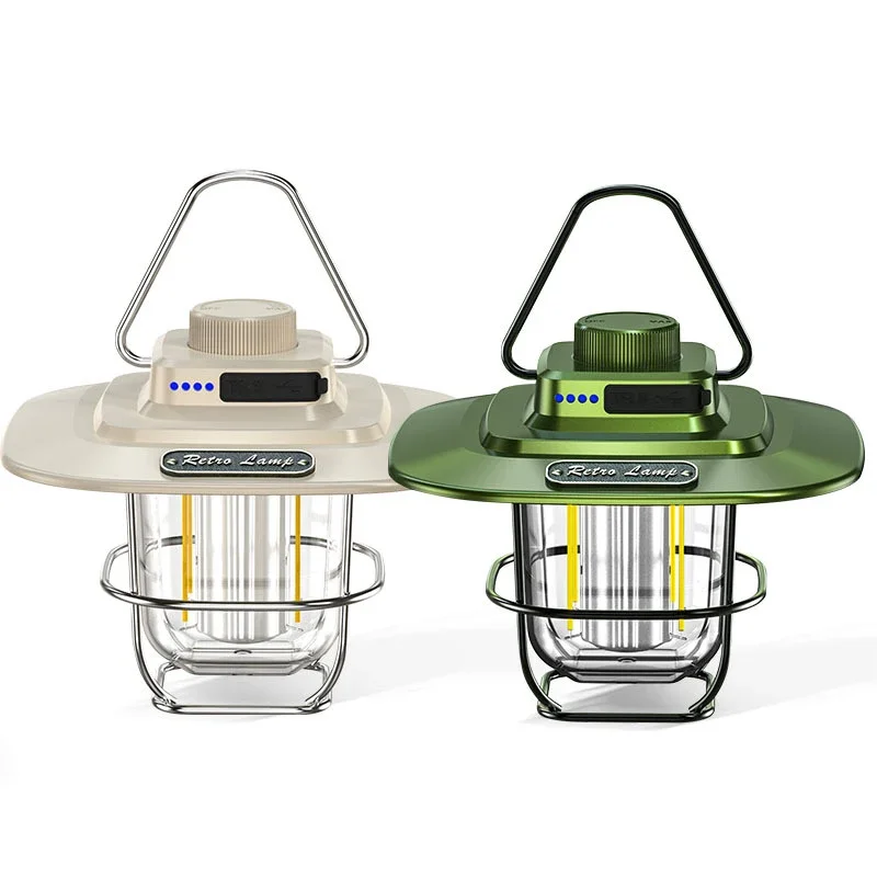 New High Quality Outdoor Lighting Camping Equipment Retro Camping Led Light Usb Recharge Camping Vintage Tent Travel Light
New High Quality Outdoor Lighting Camping Equipment Retro Camping Led Light Usb Recharge Camping Vintage Tent Travel Light