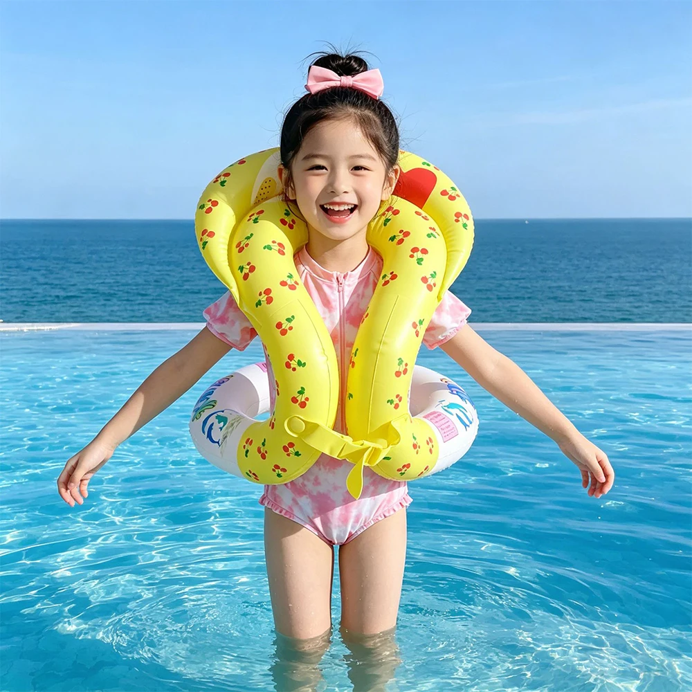 1Pc Swimming Vest Inflatable Pool Float Swim Ring Learning Swimming Vest Summer Water Swim Pool Floating Toys